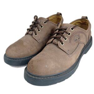 Timberland Men's Stormbuck Waterproof Brown Leather Oxfords Lace Up Size 7.5